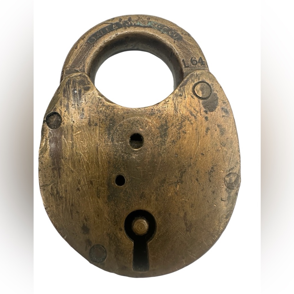Vintage Yale L 64 Brass Padlock